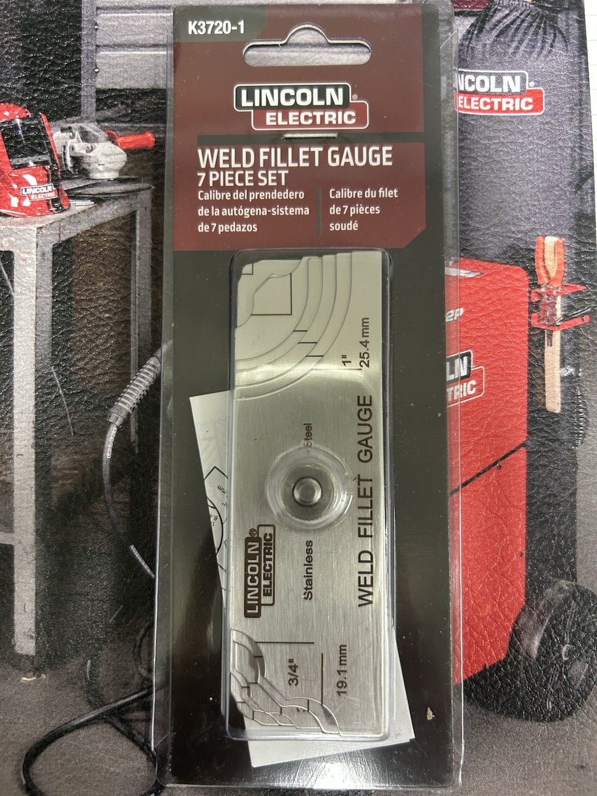 Lincoln Weld Fillet Gauge - Stainless Steel - 7 Piece Set - K3720-1