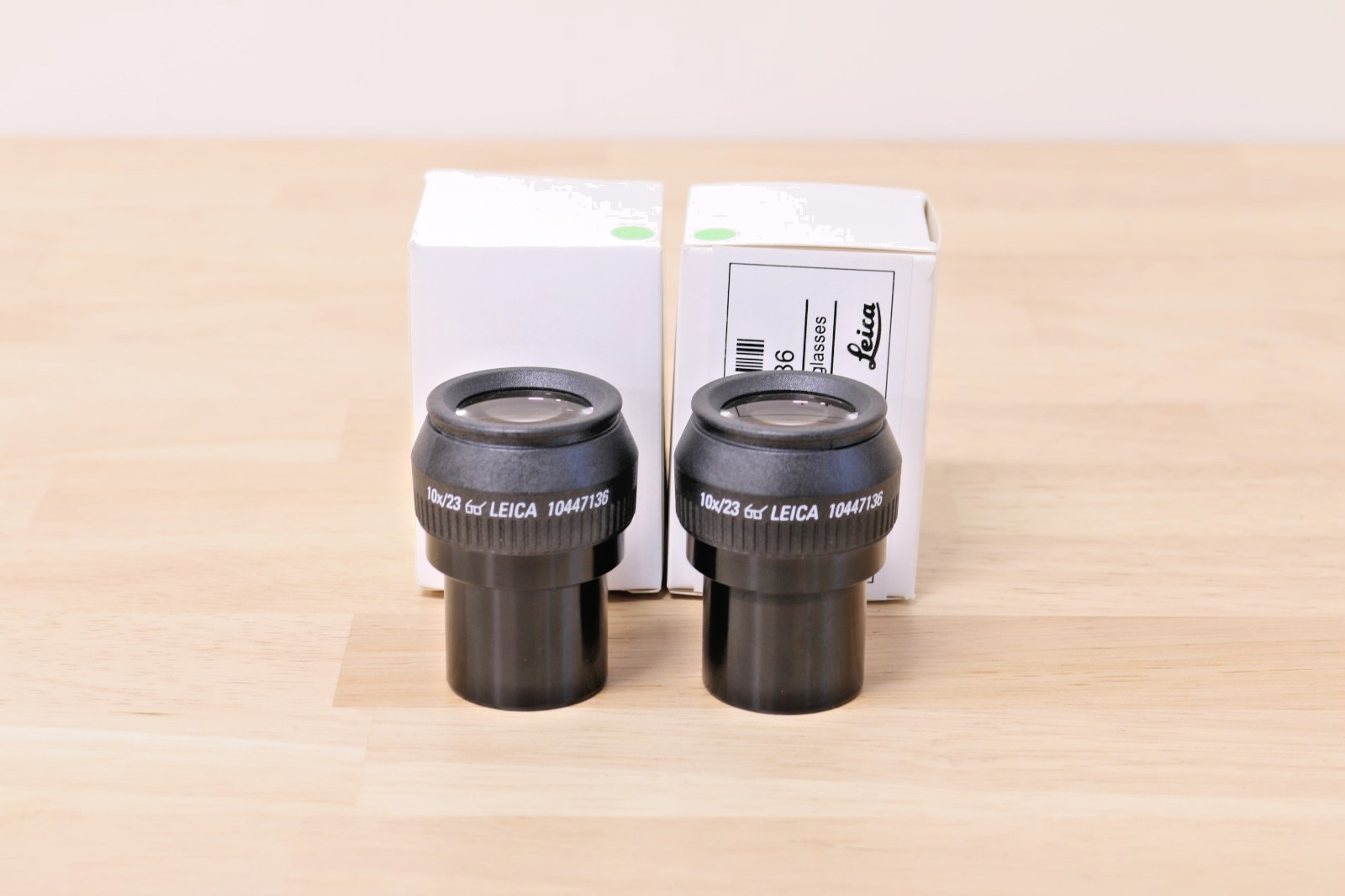 PAIR Leica Microscope Eyepiece 10x23B 10447136 INBOX G2U