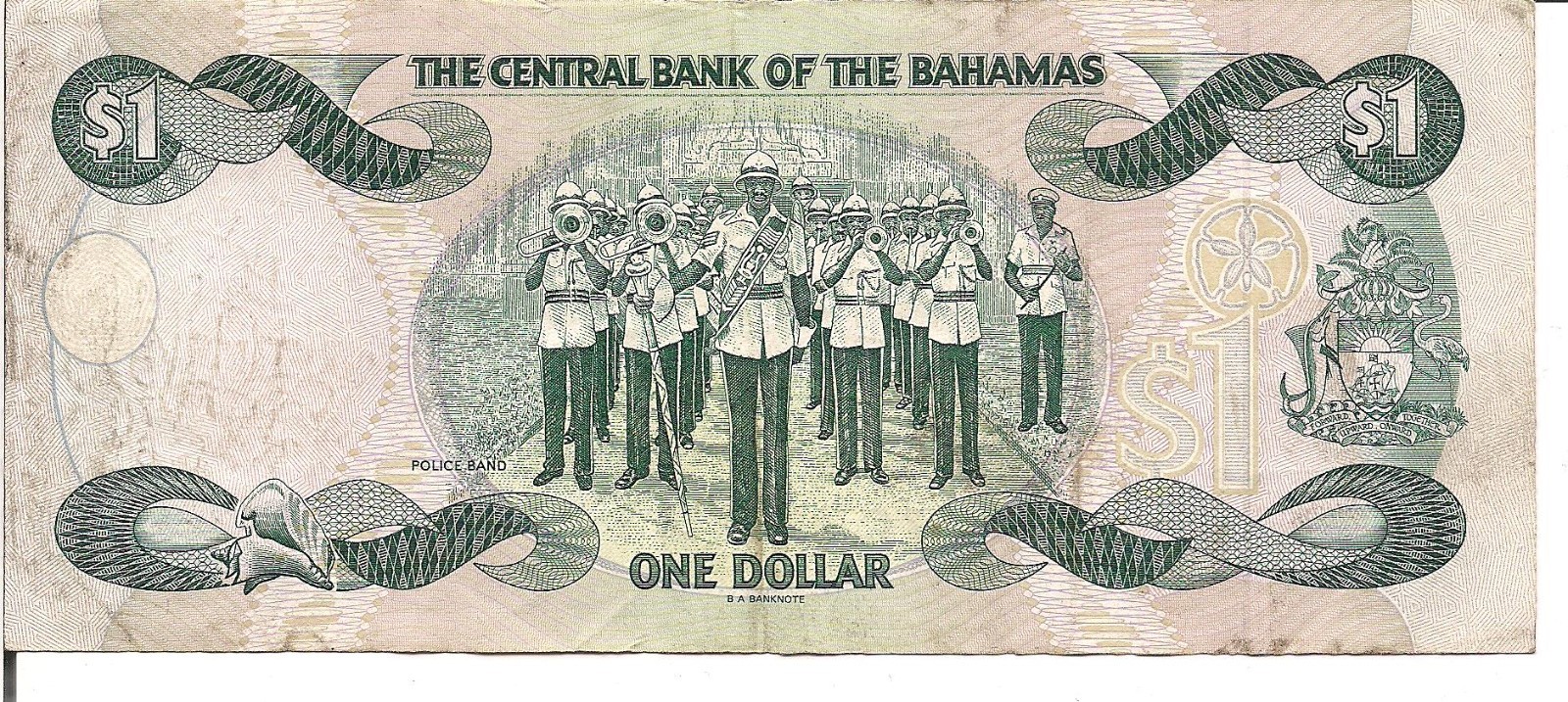 BAHAMAS, $1 ,QEII, P#57, 1996