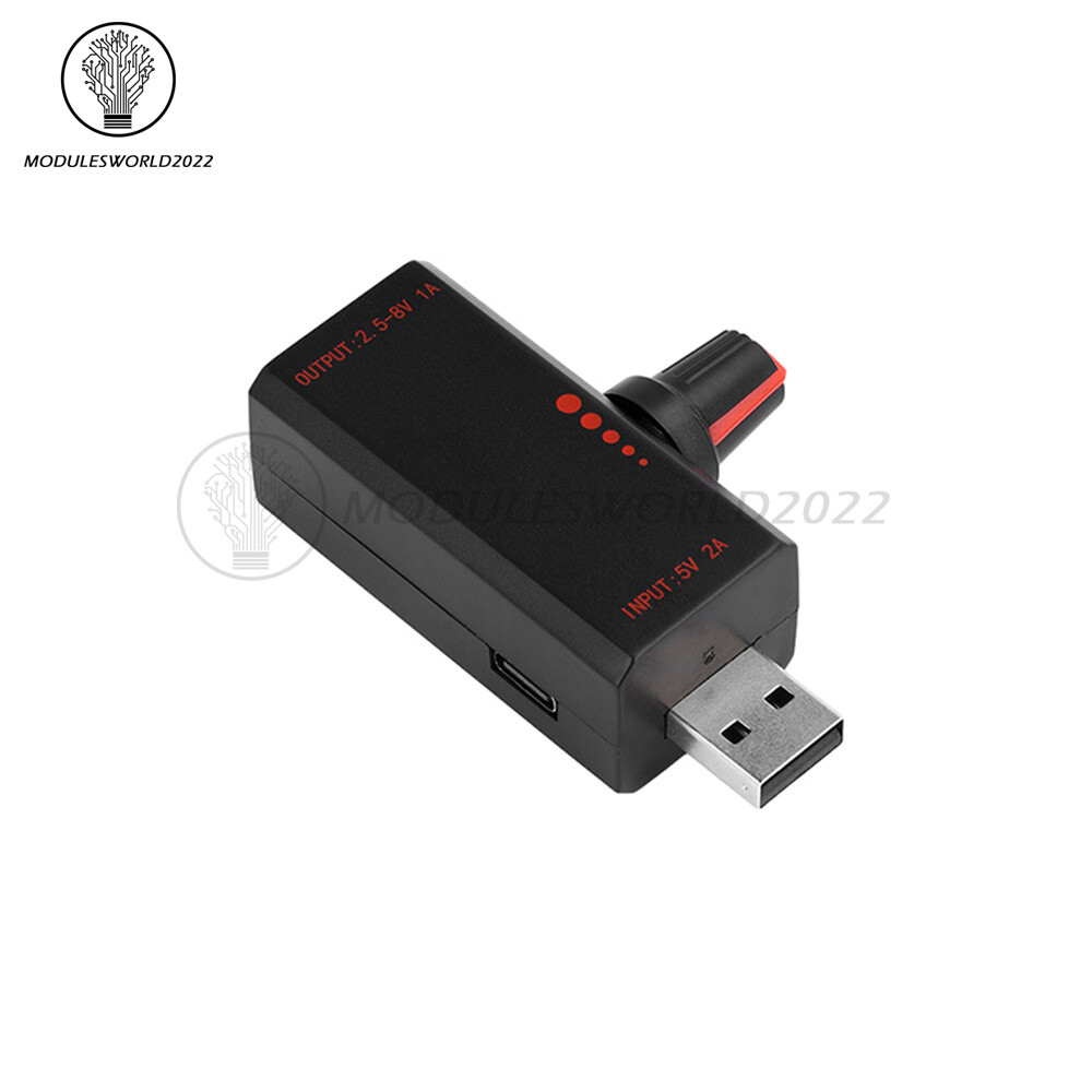 5W DC5V2A Fan Controller Stepless Speed Control w/ Switch USB Protection Type-C