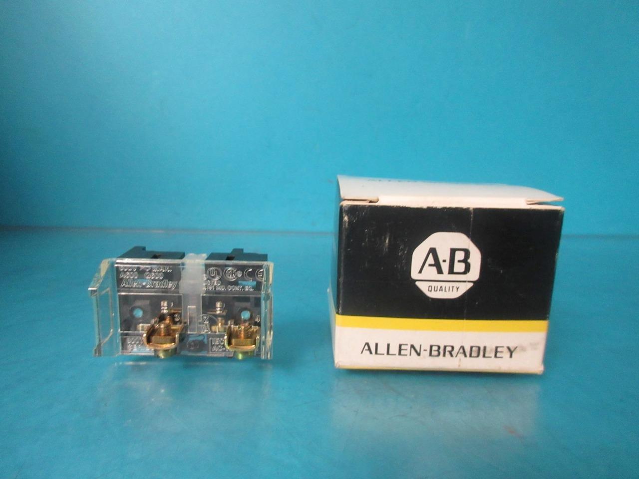 Lot of 2 ALLEN BRADLEY 800T-XD3, SERIES E, CONTACT BLOCK
