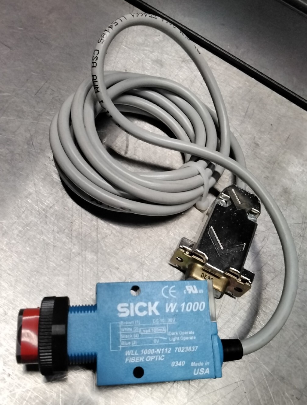 New Sick W.1000 Switch Sensor WLL 1000-N112 7023837 FIBER OPTIC FREE SHIPPING