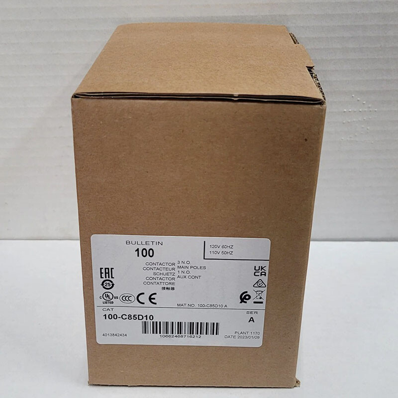 1PC For 100-C85D10 AC Contactor 85A 110V 50Hz/120V 60Hz 3 NO Poles 1 NO 1PC New