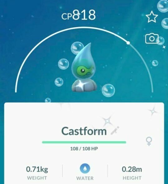 ✨ Shiny Castform ✨ Sunny - Snowy - Rainy - PTC - 20k stardust