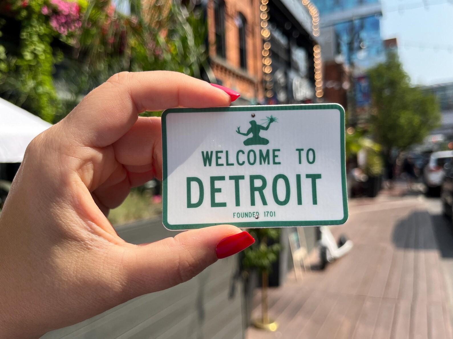 WELCOME TO DETROIT Sticker - Michigan, Midwest, Travel, Great Lakes, Camping