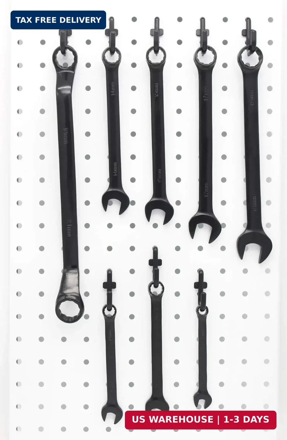 Pegboard Hooks Kit Pegboard J Hook Assortment 100PK Black Peg Hooks