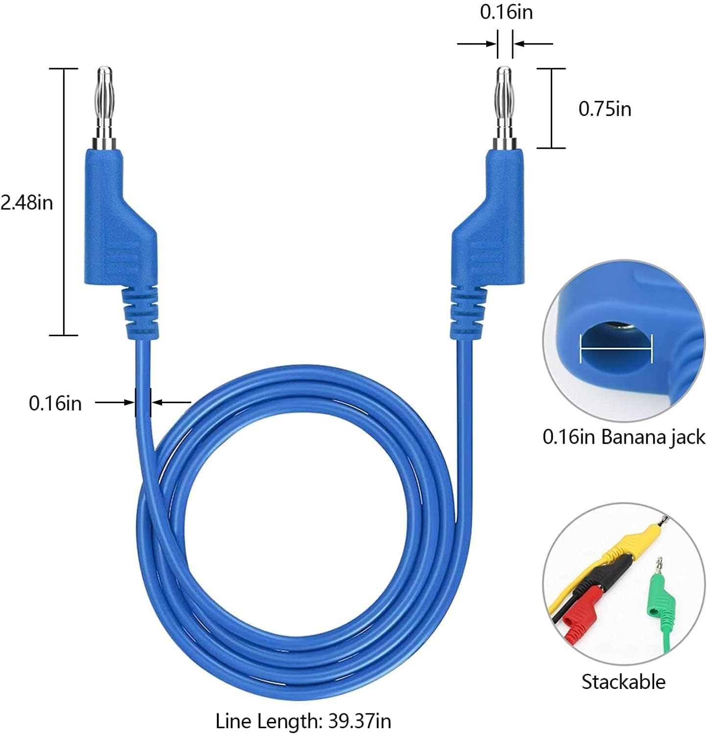 Environmentally Friendly 30PCS Multimeter Leads Set with Replaceable Probes