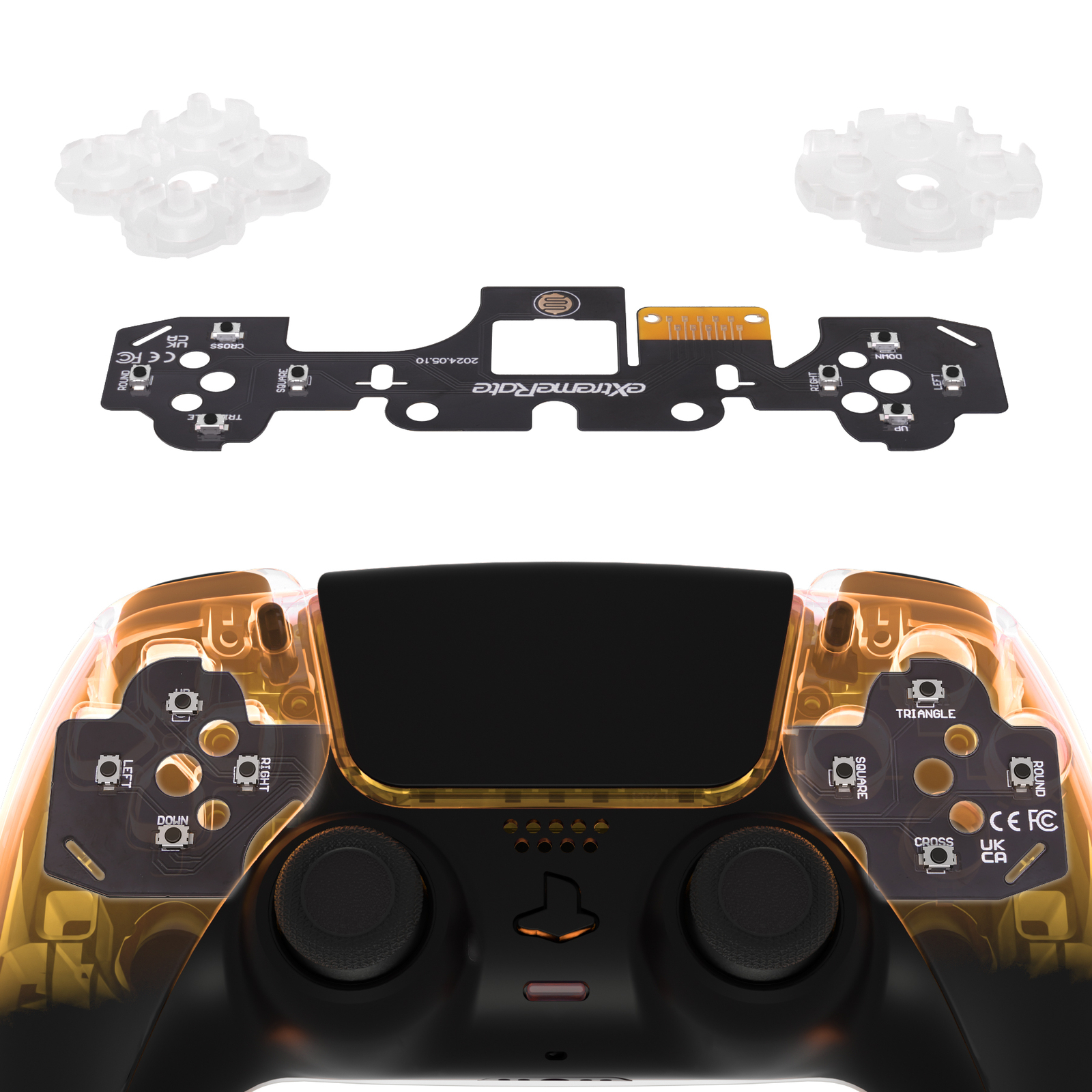 eXtremeRate Face Clicky Kit V3 for PS5 Controller BDM-010 BDM-020 Face Buttons