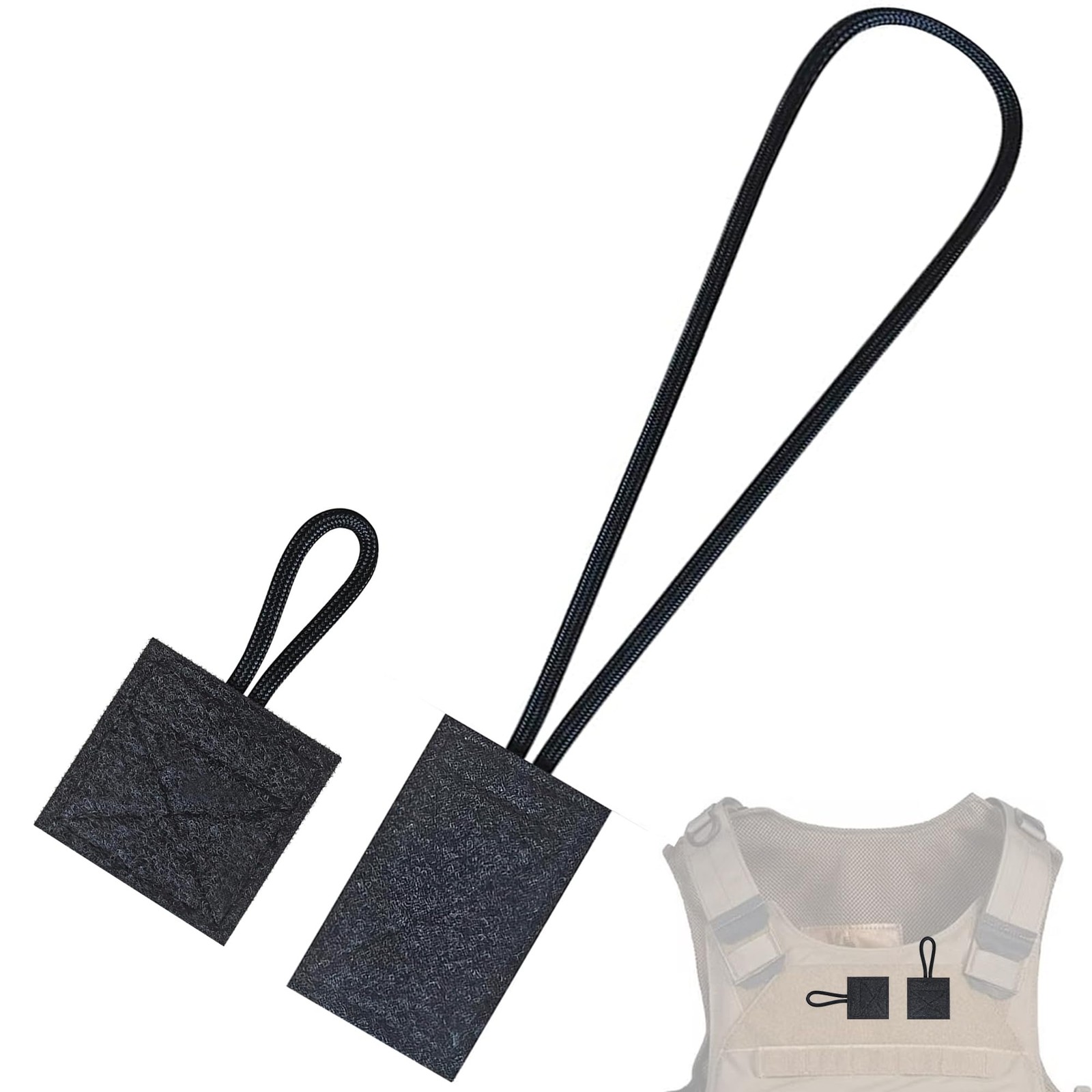 Ezcora Radio Mic Holder Keeps in Place for Police Law One Size, Black