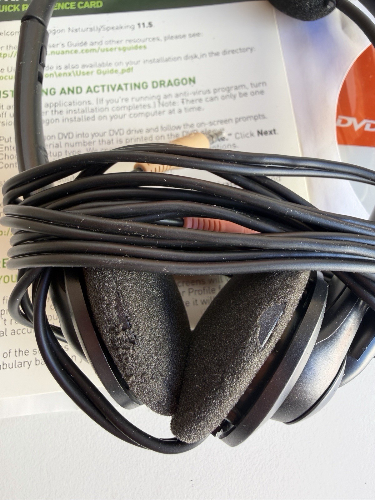 Dragon NaturallySpeaking Home 11.5 Speech Recognition Software w/ Headset PC