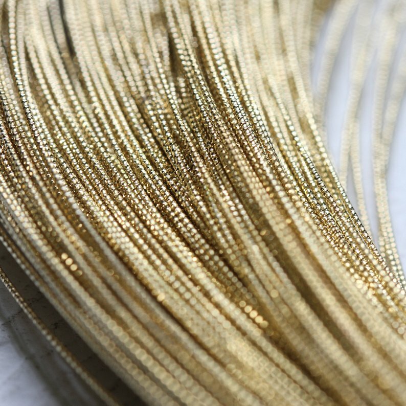 4 Meters (13.12 Feet) Half-Hard Raw Brass Textured Wrapping Wire-1mm (CW)