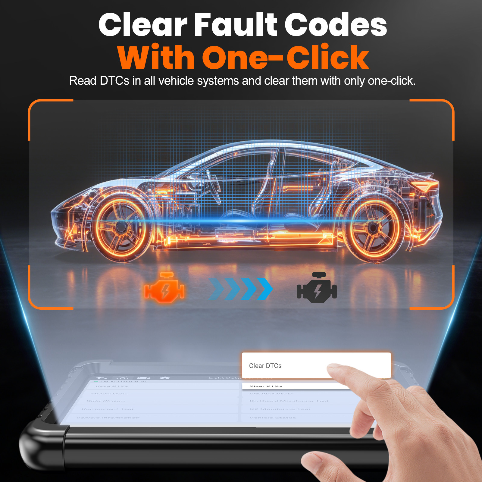 ANCEL X6 Bidirectional Scan Tool OBD2 Scanner Auto Diagnostic Tool All System