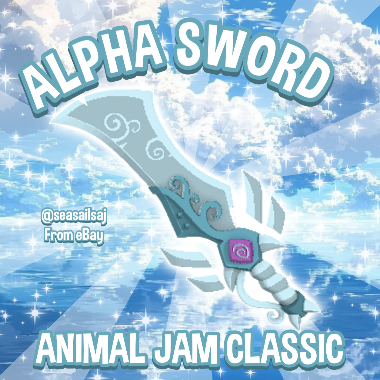 Animal Jam CLASSIC Alpha Sword (READ DESCRIPTION FIRST)