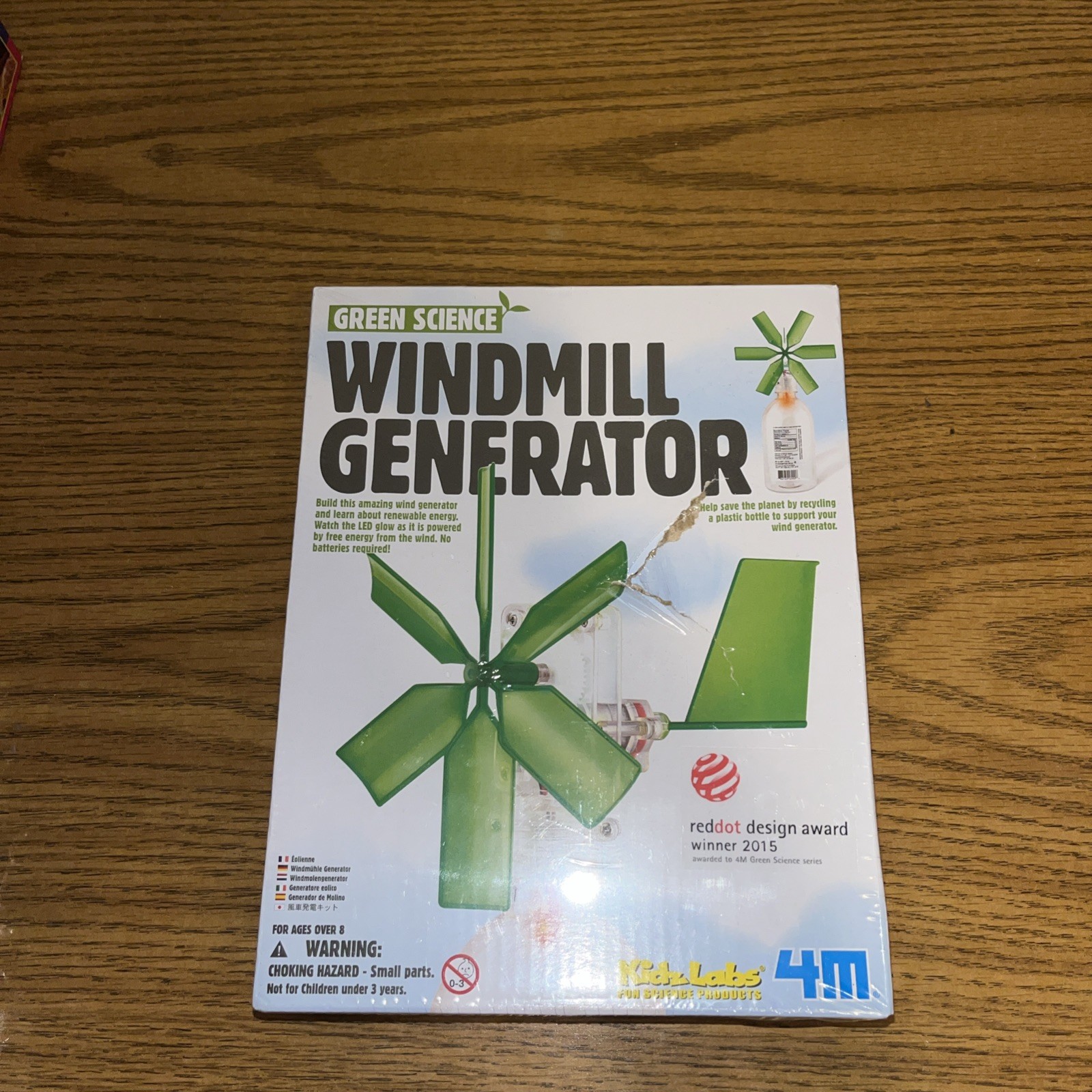 Windmill Generator GreenScience Science Project Kit Kids New Sealed Damaged Box
