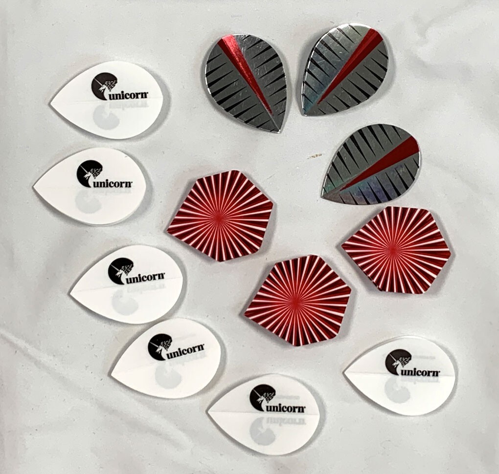 Unicorn Soft Tip Darts Flights Case Accessories Lot