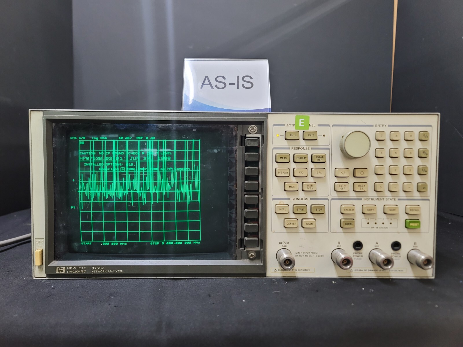 HP 8753B : Network Analyzer, 3GHz AS-IS (0431)