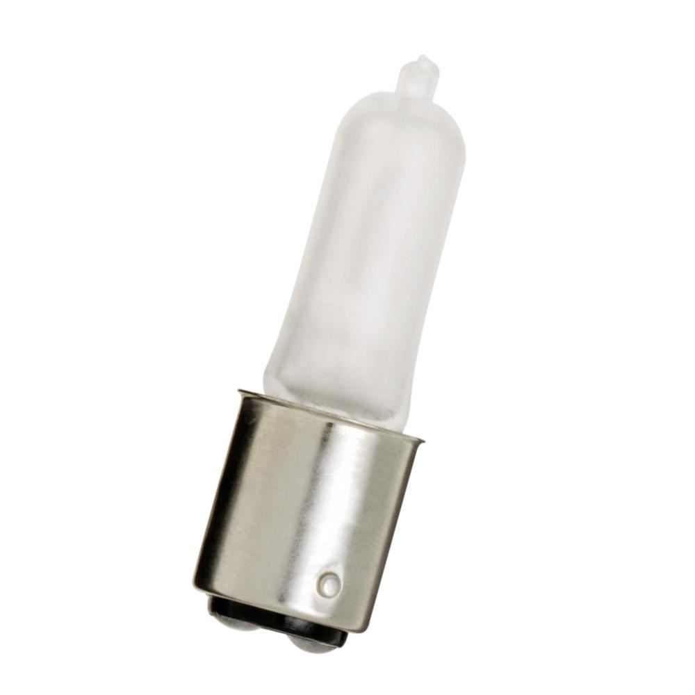S1982 Satco 50W 120V T4 BA15d Mini Frosted Halogen Lamp