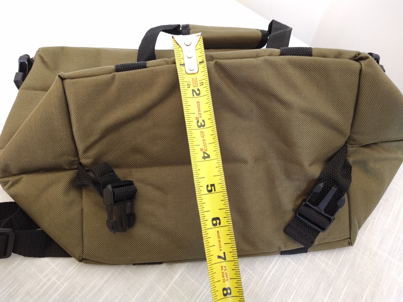 CARRY ON BROWN CANVAS TOTE BAG