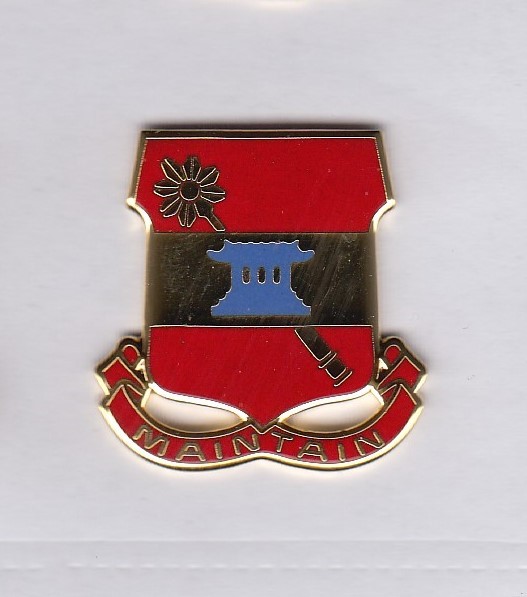 US Army 703rd Support Bn Quartermaster QM Supply crest DUI badge G-23