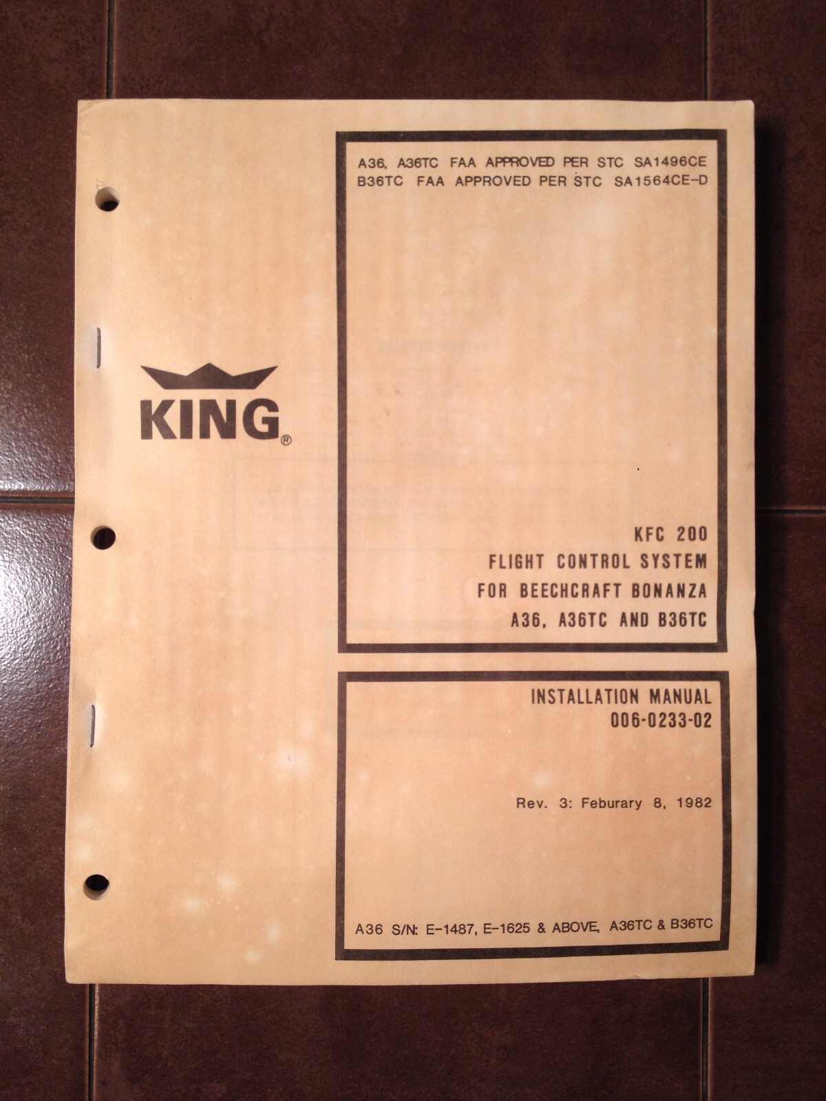 KFC-200 in Beech A36, A36TC & B36TC install groundcheck adjust manual