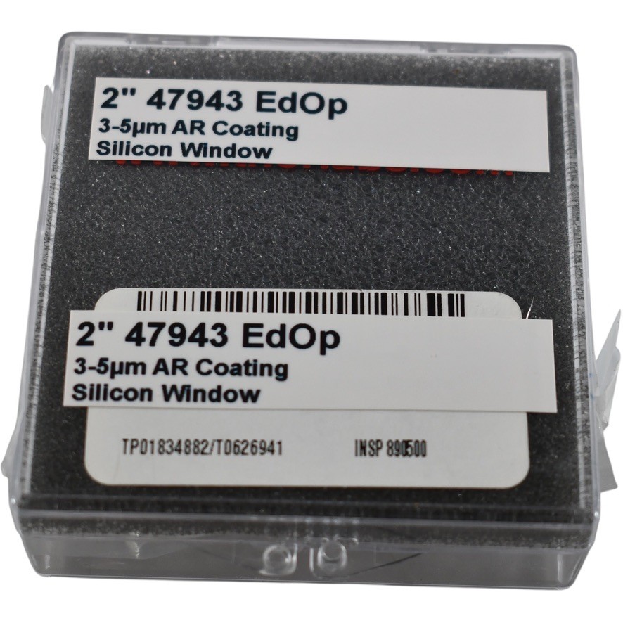 NEW Edmund Optics 47943 2 inch 3-5um AR Coated Silicon Infrared Window 47-943