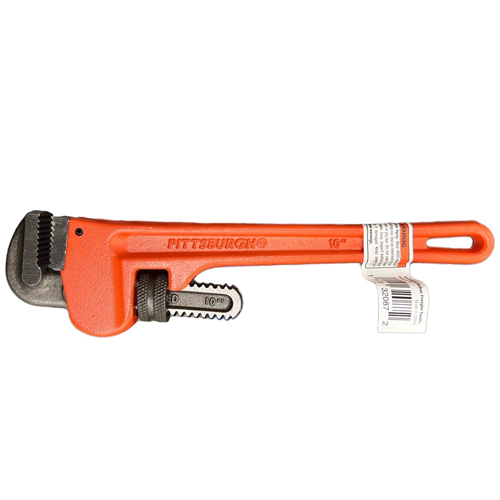 Pittsburgh 8" Steel Pipe Wrench w/Cast Iron Handle - Jaw 3/4" Capacity