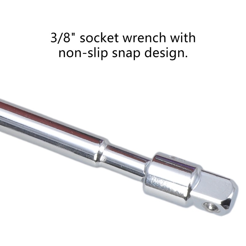 Quick Change T Handle Socket Wrench Set Include T Bar with 1/4" to 3/8" Adapter
