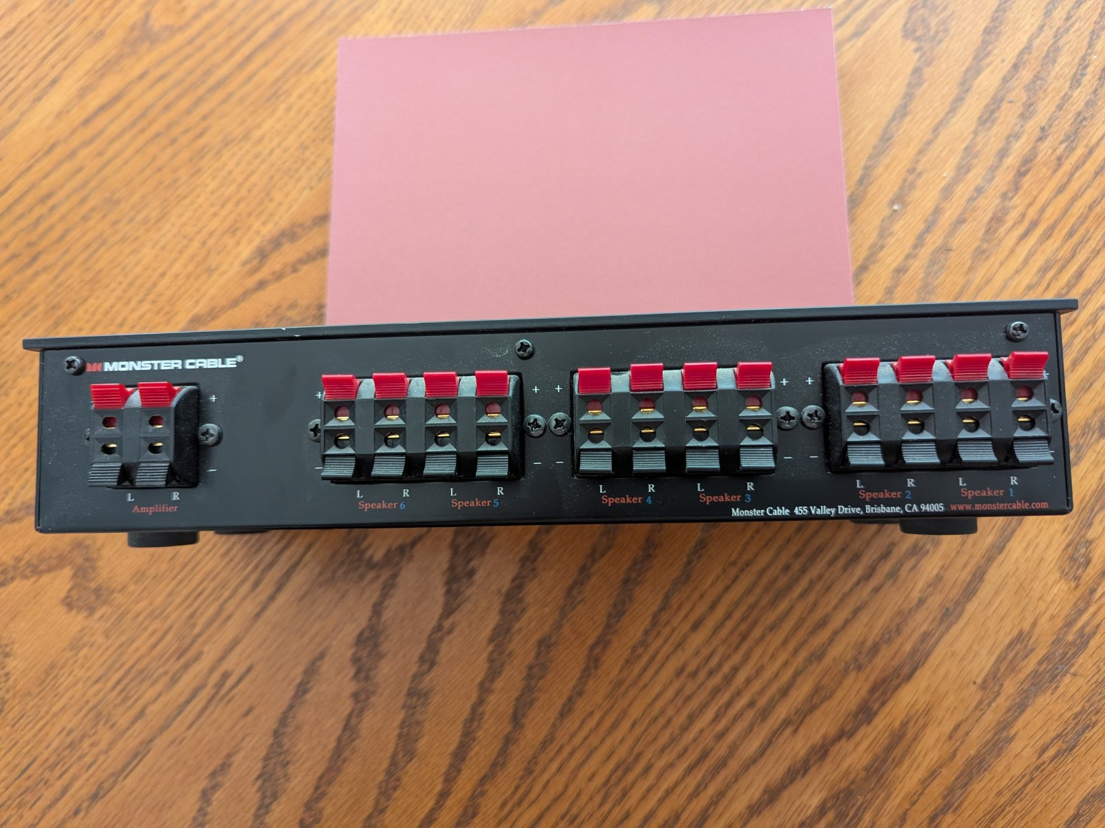 Monster Cable SS6- 6 way Speaker Switch with Amp Protection