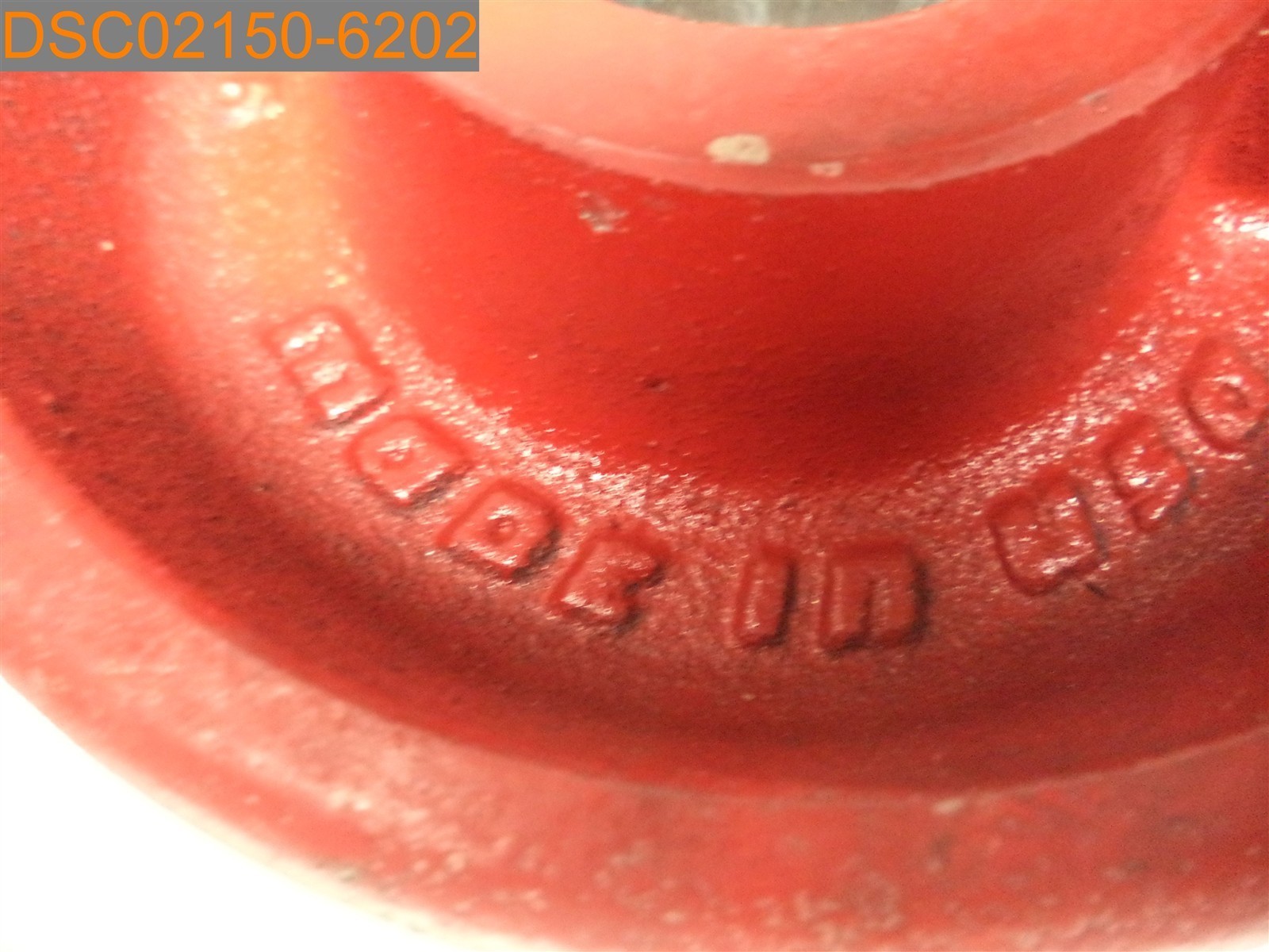 Hamilton V-Grooved Metal Caster Wheel 6" x 2" 040875