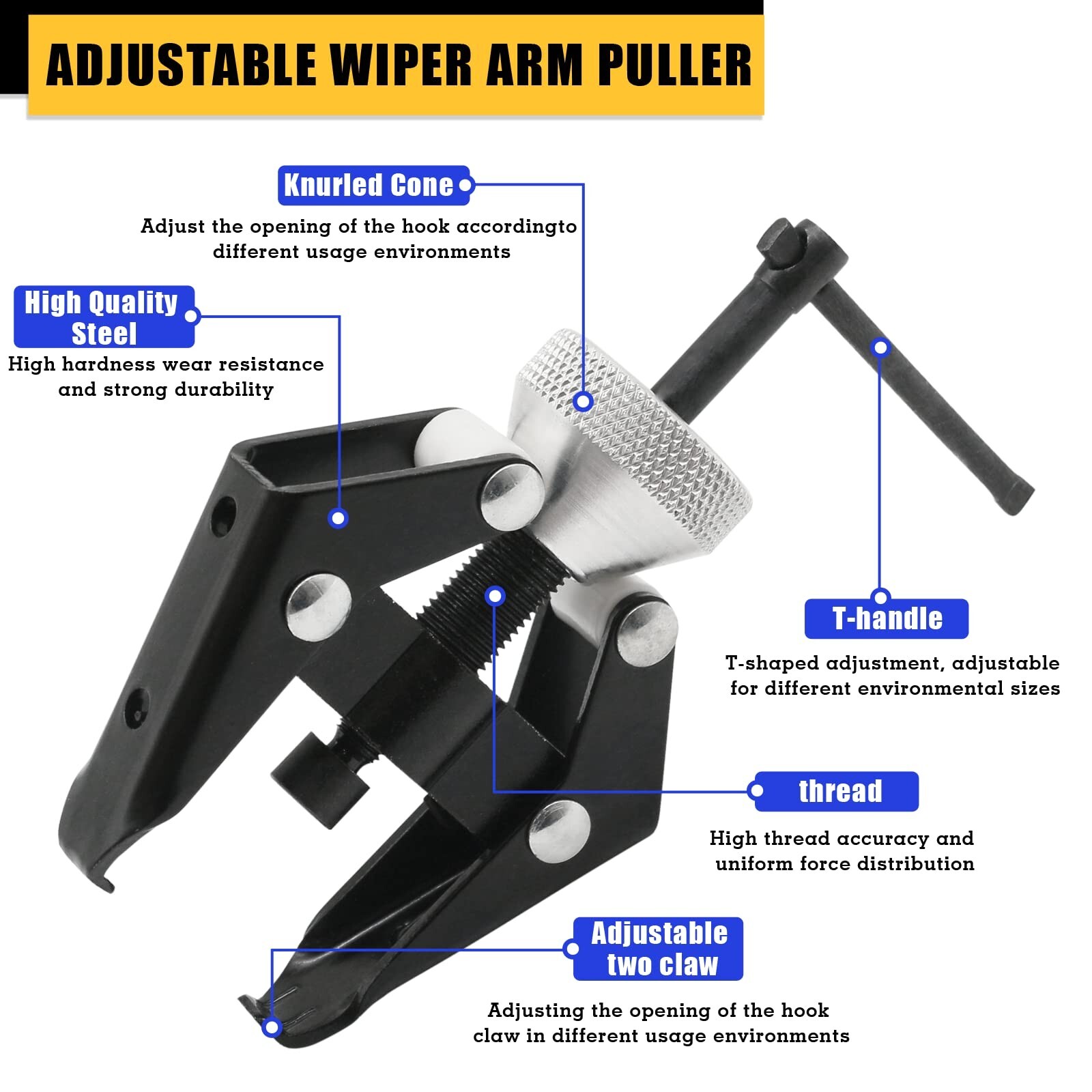Auto Car Windscreen Windshield Wiper Blade Arm Puller Removal Remover Tool Kits