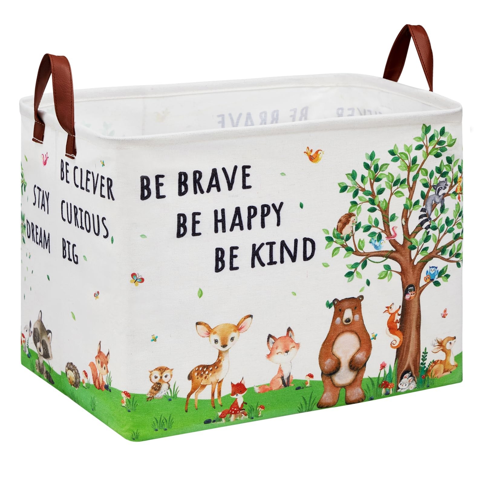XHWZOF Woodland Nursery Decor Baby Shower Basket , Bear Baby Laundry Basket ,...