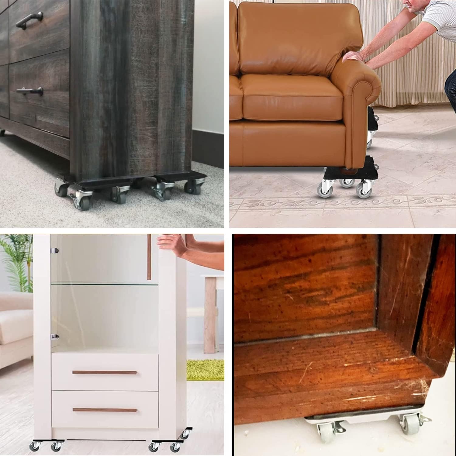 Heavy Furniture Roller Move Tools with 4 Wheels Larger Size Heavy Duty Furniture