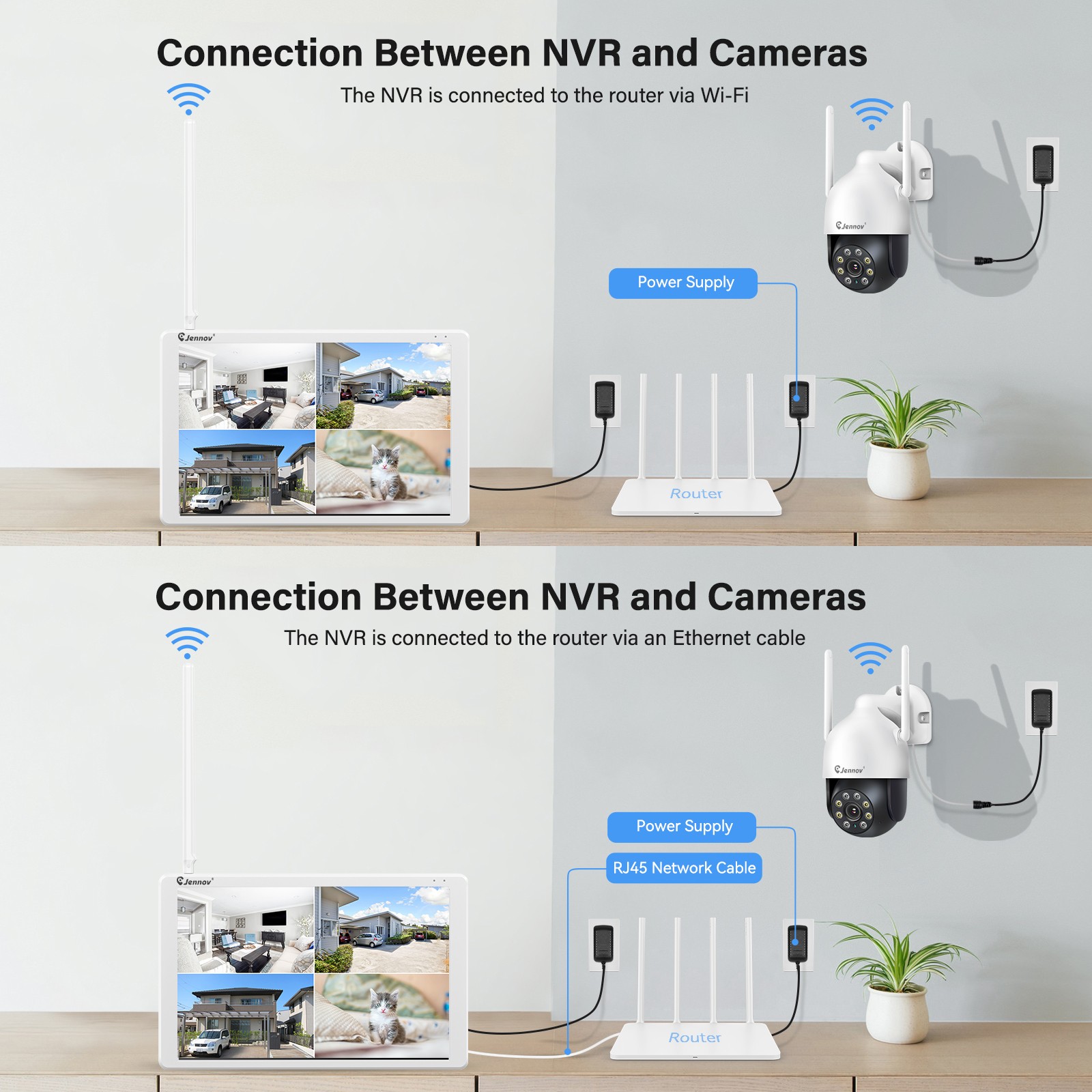 5MP Wireless Security Camera System Outdoor CCTV Camera Surveillance 10CH NVR