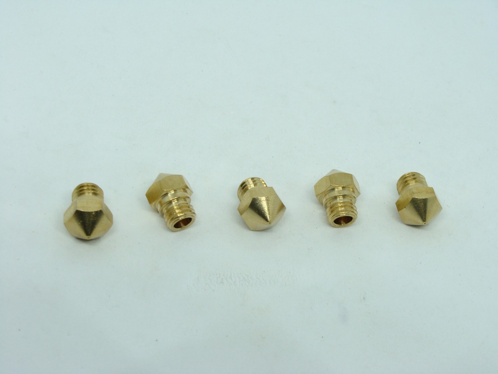 0.6mm - 5 Pcs Pack Lot MK10 Nozzle Solid Brass M7 Thread Extruder Hotend Hot End