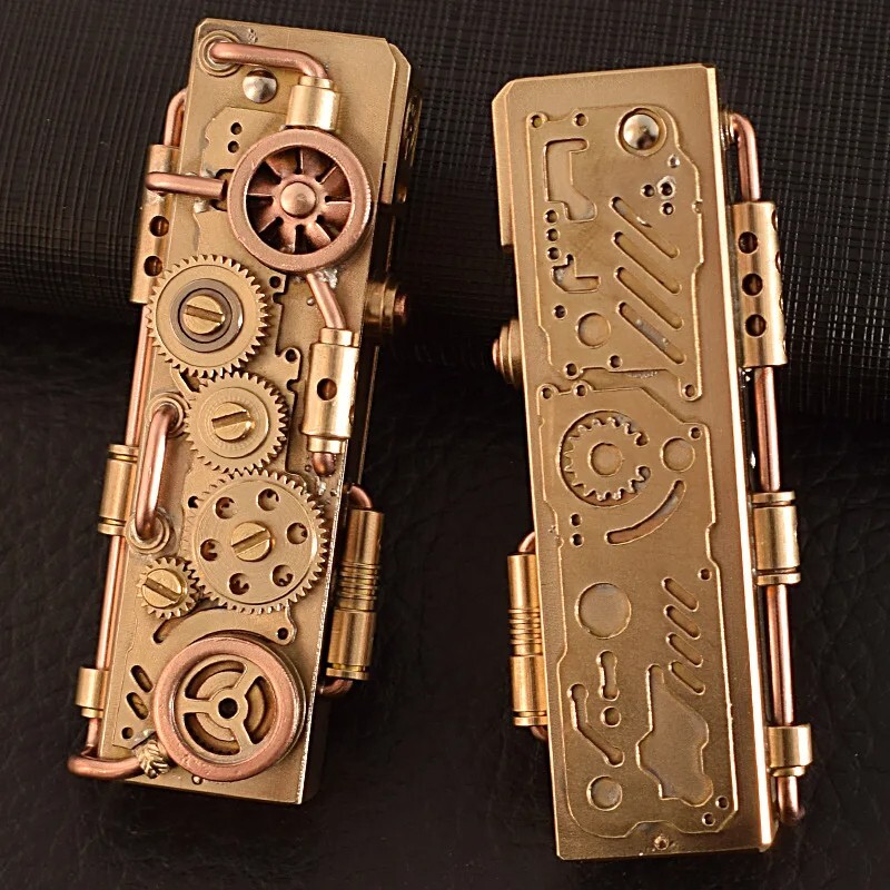 ZORRO One Press Steampunk Lighter Retro Trench Kerosene Lighter Men Collectibles