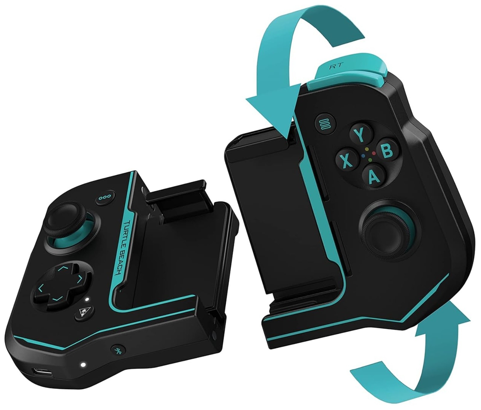 Turtle Beach Atom Mobile Gaming Controller Bluetooth Android Cloud – Black/Teal