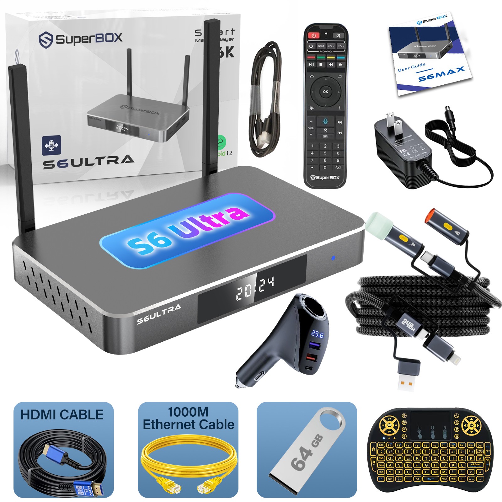 Superbox S6 /Ultra Android TV Box WiFi 6K  Latest 2026 Model