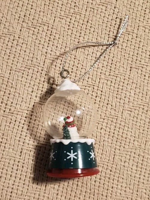 Mini Julia Snow Globe Ornament 2.5 Inches Tall
