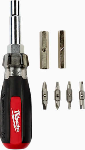 Milwaukee 48-22-2881 13-in0 Cushion Grip Screwdriver with Schrader Bit