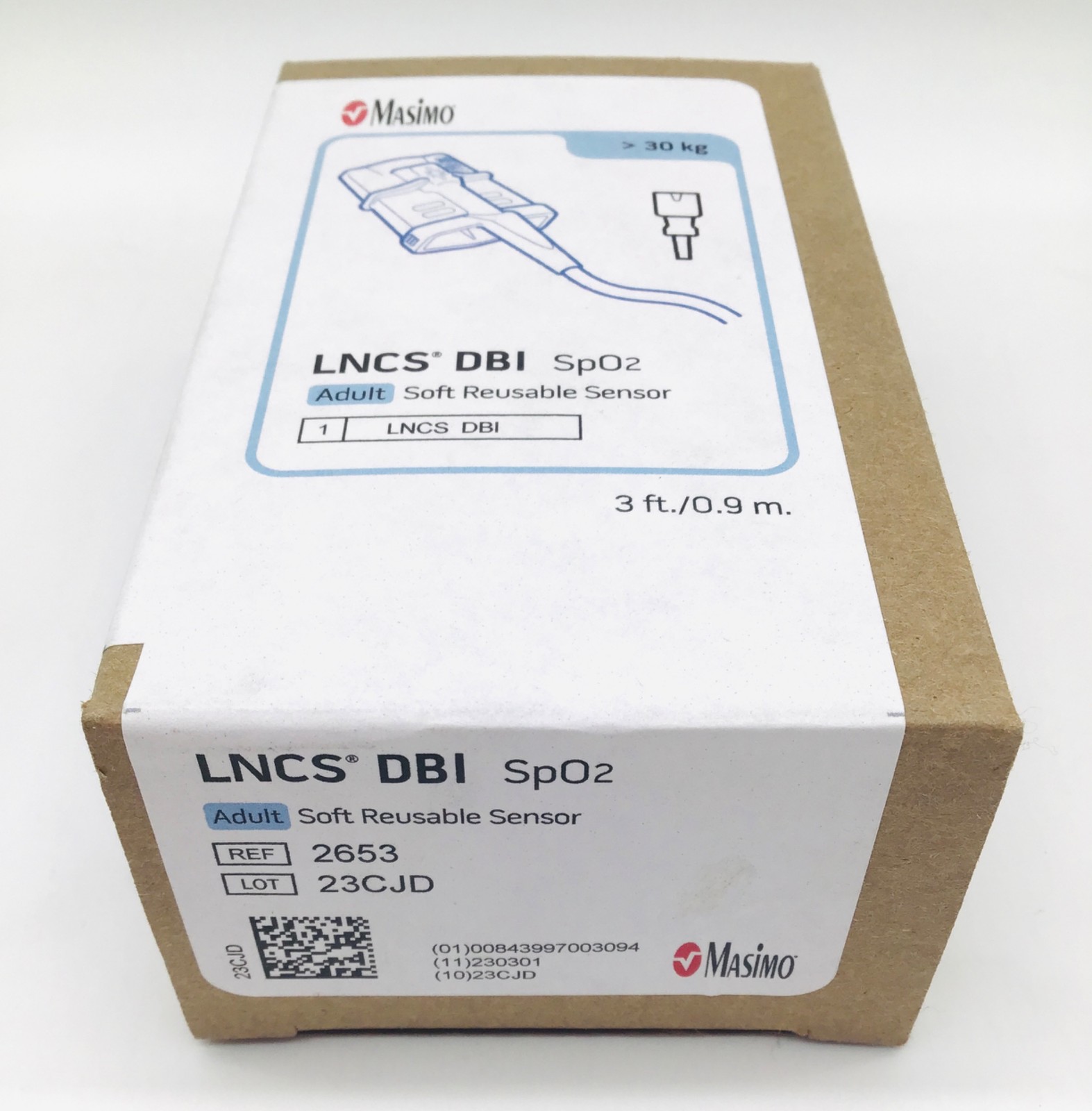 Masimo 2653 LNCS DBI Adult Soft Reusable Sensor - NEW