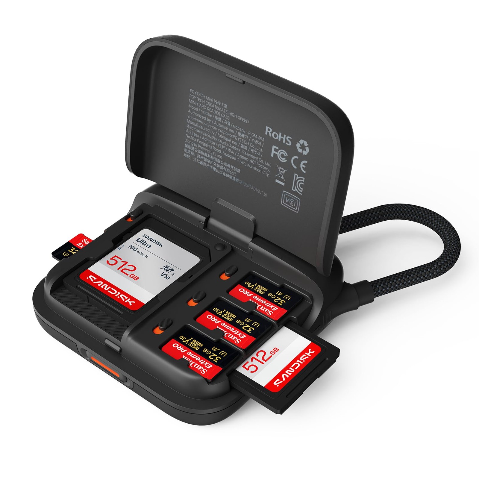 Best PGYTECH CreateMate Mini SD Card Reader Case for Pocket 4, High-Speed 2-in-1