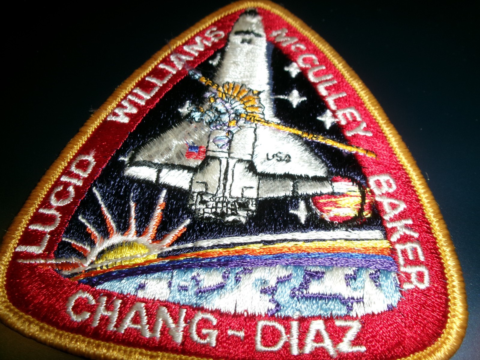 McCuley Baker ShuChang-Diaz Lucid Williams Space Shuttle Patch