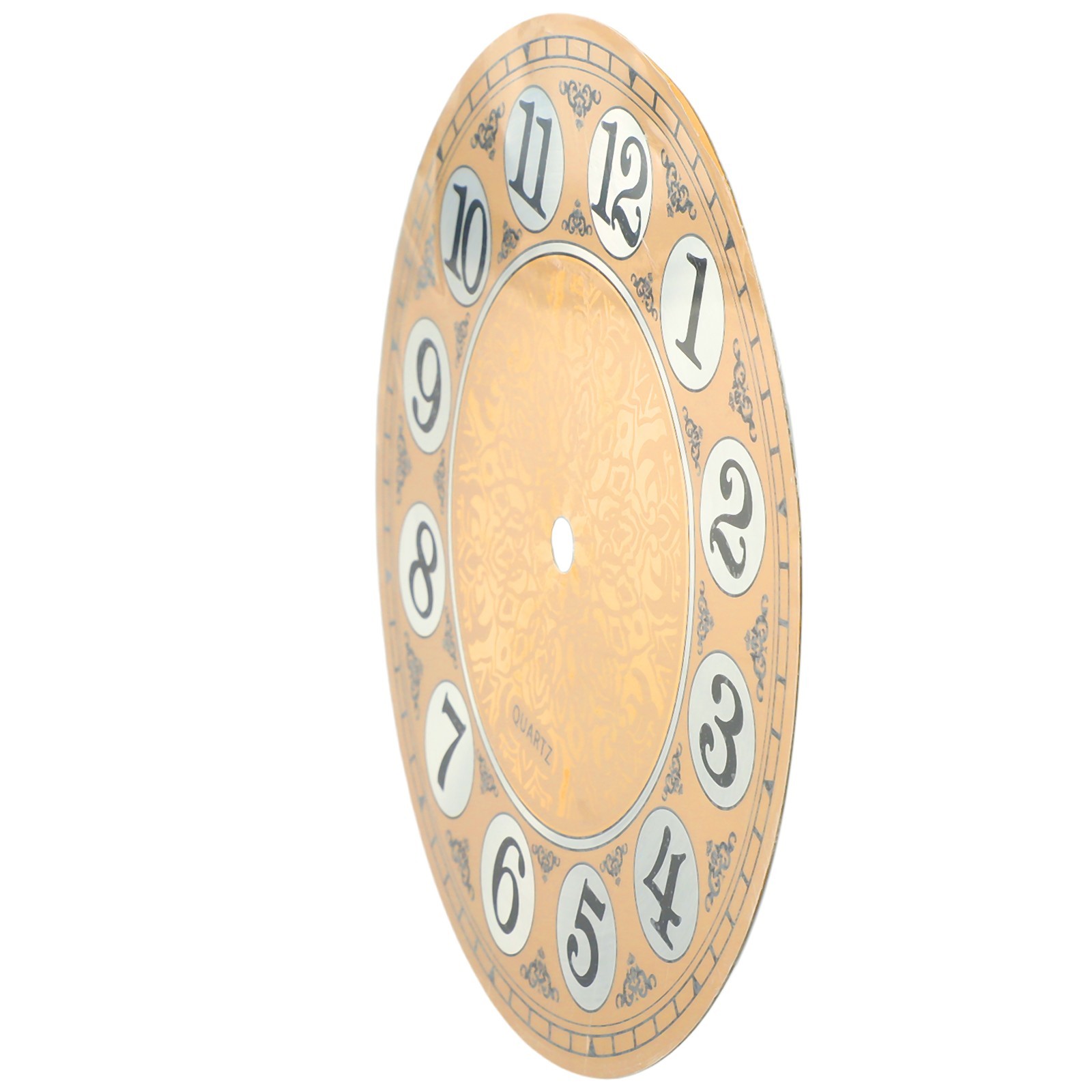 180mm Diameter Gold Aluminum Clock Face for Custom Wall Clock Projects