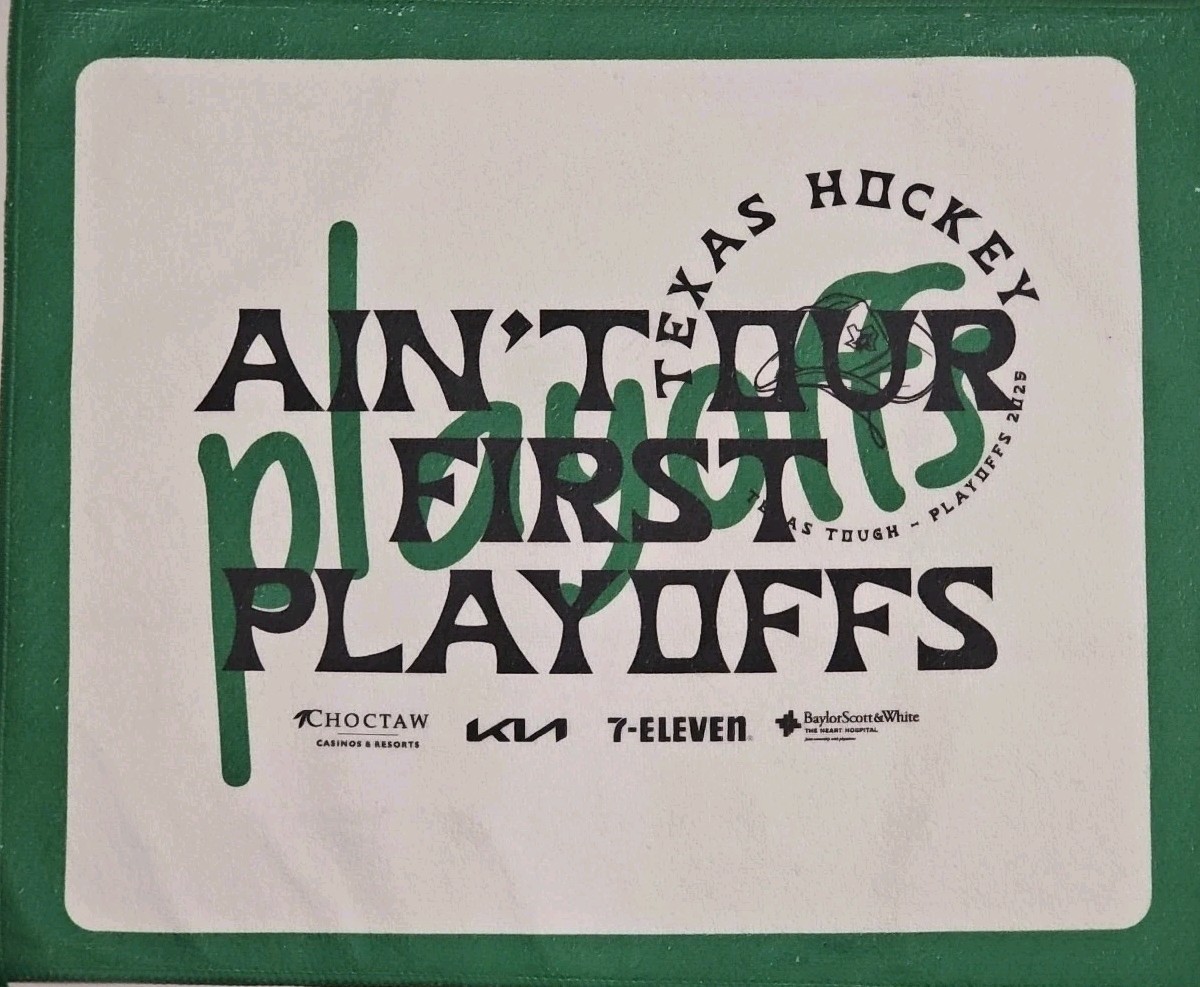 Dallas Stars 2025 NHL Playoffs Rally Towel Brand New "Ain't Our First Playoffs"