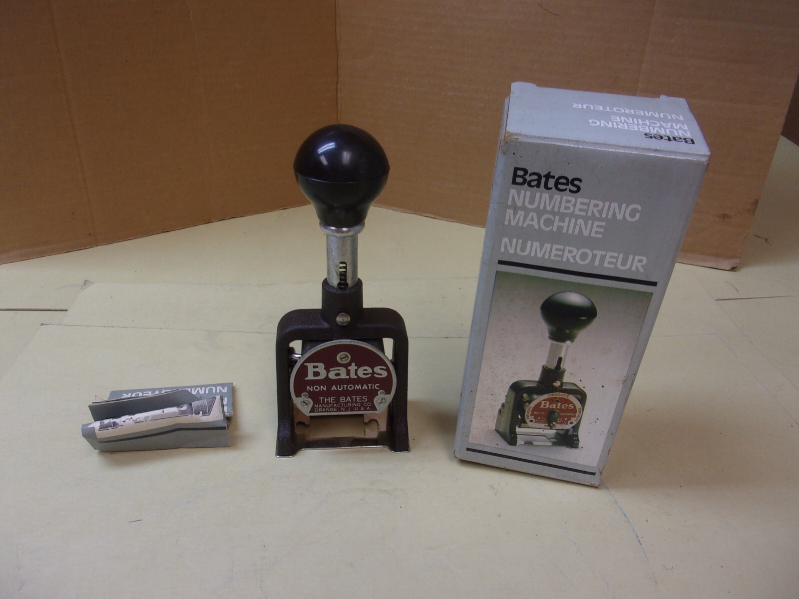 Bates 7 Wheel Numbering Machine Style E