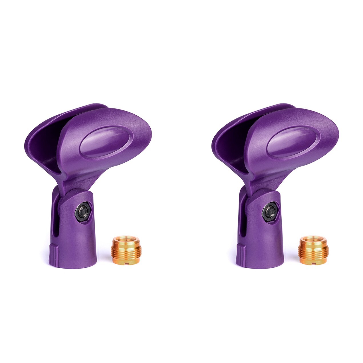Rannsgeer Handheld Microphone Clip Mic Holder w/adapter (2 Pack)