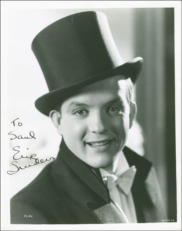 ERIC LINDEN - INSCRIBED PHOTOGRAPH SIGNED CIRCA 1934