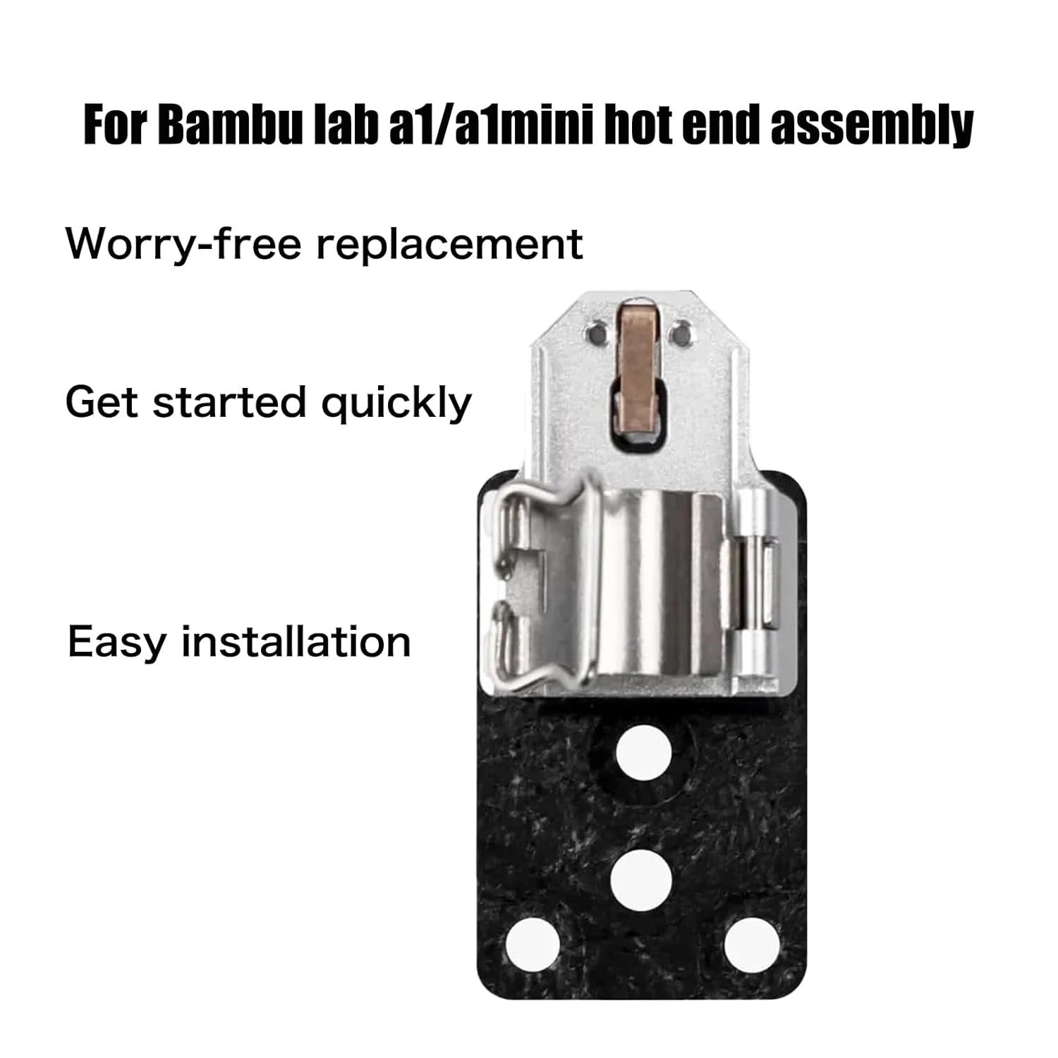 Hotend Heating Assembly 390℃ for Bambu Lab A1 / A1 Mini 3D Printer Hotend Kit 1P