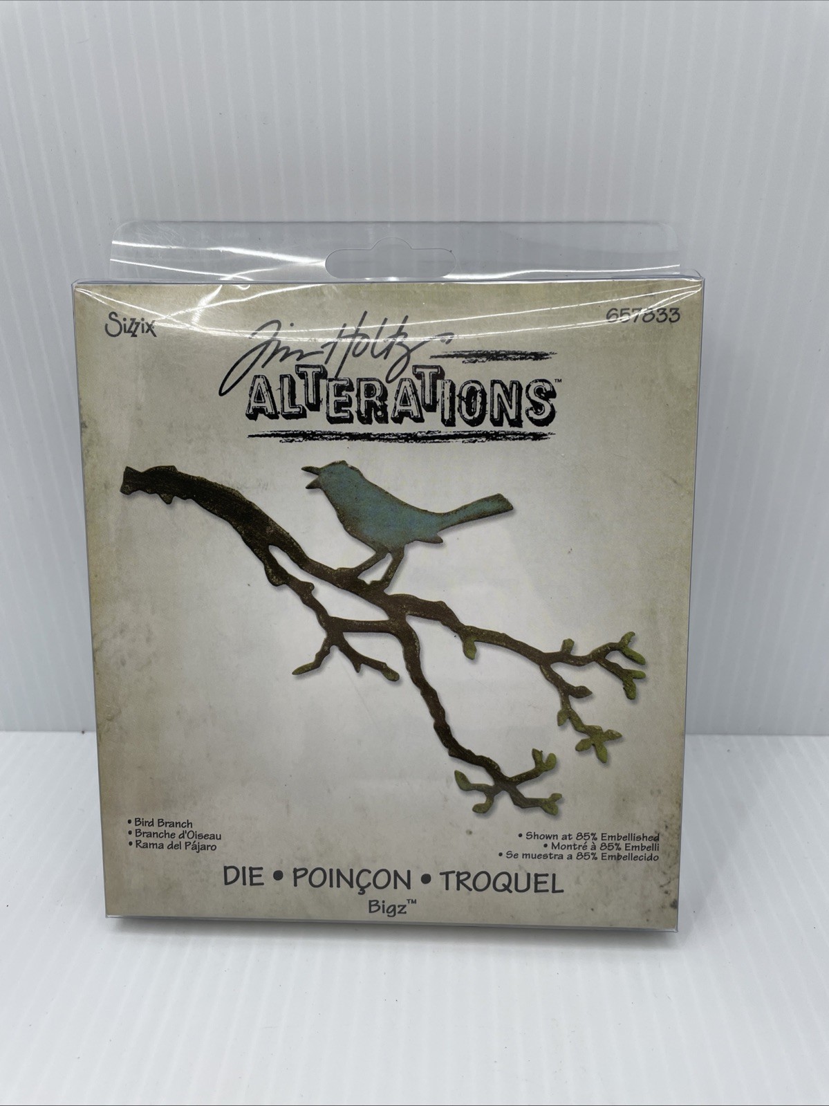 Sizzix Bigz Dies Bird Branch Tim Holtz Alterations