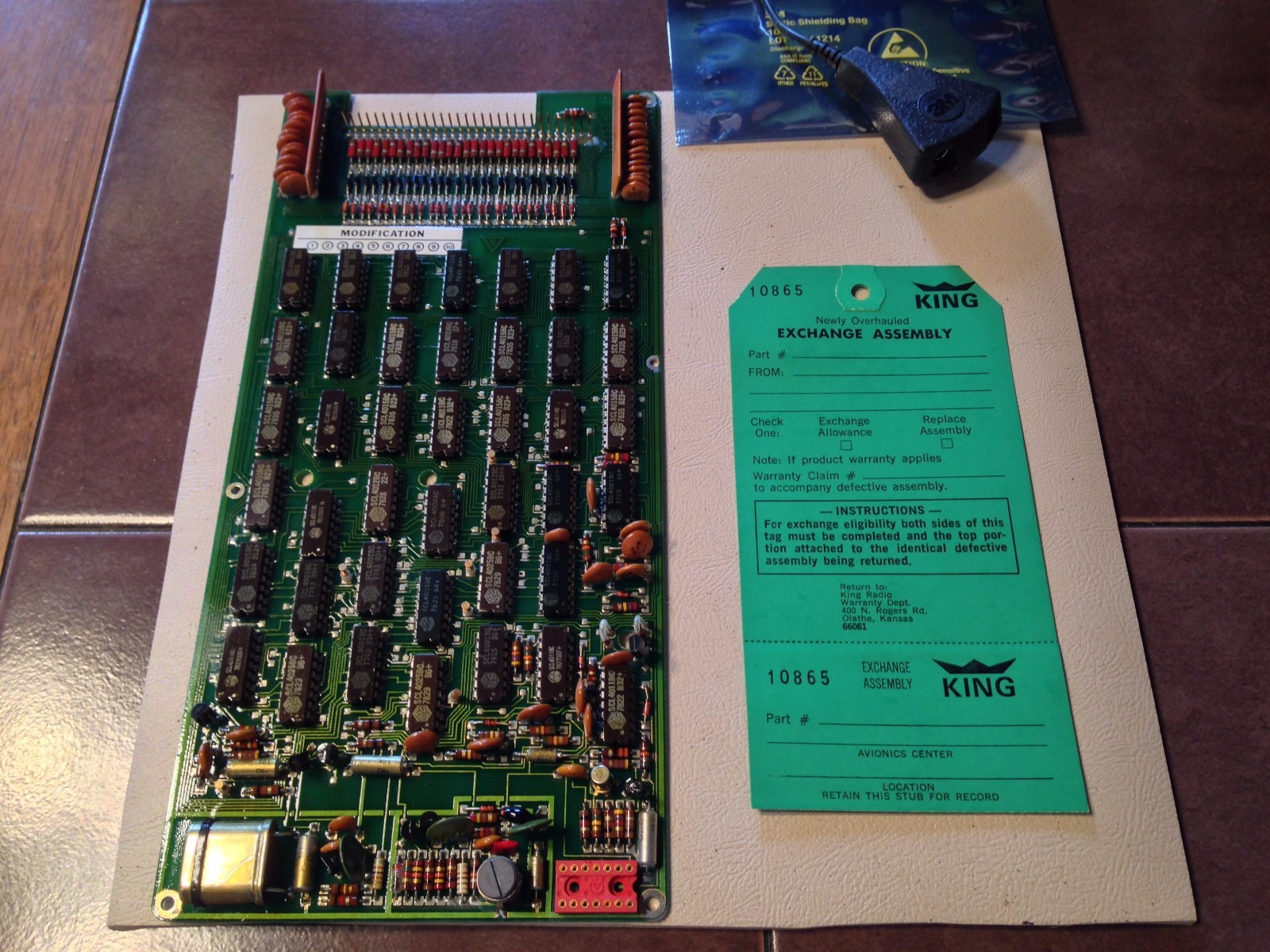 King KXP-755 Transponder D/E Board 200-0704-00,  NOS